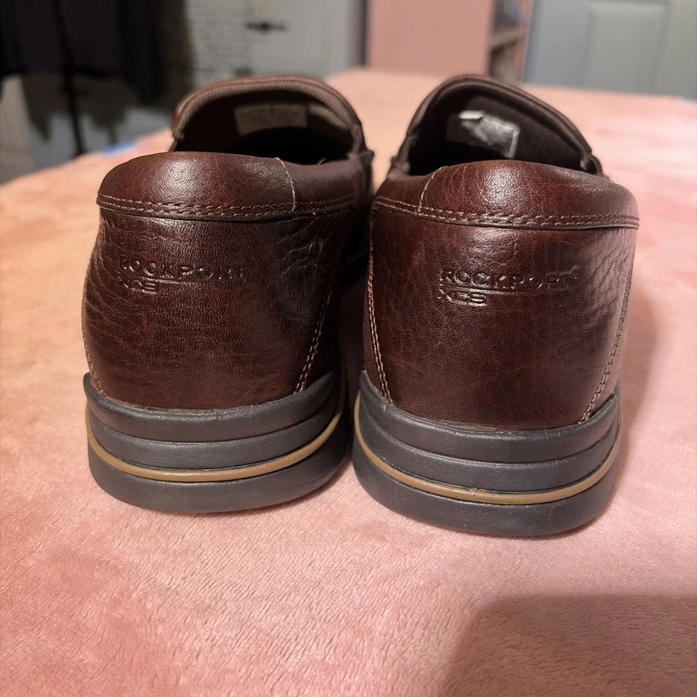 Rockport Adiprene By Adidas men's slip-on Leather Shoes Sz  11.5 M. NWOB